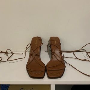 FRAME Le Doheny Wrap Sandals Size 39 (8.5)